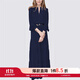MeetMetro瑪依爾法式仙女連衣裙女2025秋新款高端氣質(zhì)純欲風(fēng)裙子禮服長(cháng)裙 藏藍【現貨】 XL