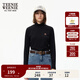 Teenie Weenie小熊女裝時(shí)尚簡(jiǎn)約長(cháng)袖T恤冬季半高領(lǐng)修身舒適打底衫 黑色 M (165)