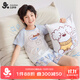 久歲伴【miiiiichan聯(lián)名】?jì)和履型?00%棉家居服套裝透氣短袖短褲