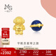 周生生黃金耳釘足金航天員青金石星球耳飾女91841E定價(jià)