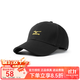 美津濃（MIZUNO）男女款經(jīng)典運動(dòng)棒球帽嘻哈平沿帽子 黑金C3CW43Z109