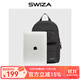 SWIZA中性復古大容量學(xué)生書(shū)包雙肩背包考研包潮流14英寸電腦包雙肩書(shū)包 復古黑
