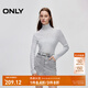 ONLY秋季舒適修身顯瘦螺紋高領(lǐng)毛衣針織衫女|124313004 G11 淺灰花色 L (170) 88A