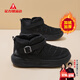 足力健老人鞋冬季新款加厚保暖雪地靴舒適中老年防寒棉鞋9189 黑色 40