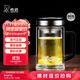 希諾抗菌玻璃杯雙層高檔辦公水杯男2025新款帶手柄泡茶杯子XN-9005KT