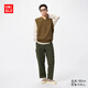優(yōu)衣庫男裝女裝同款水洗寬松休閑工裝九分褲25秋冬新款479964 479964/56橄欖色 XL