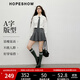 紅袖學(xué)院風(fēng)甜酷半身裙2025秋季新款女裝氣質(zhì)顯瘦雙層百褶A字顯瘦短裙 灰060 S