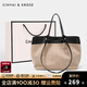 CinvaiKrose包包女包復古風(fēng)手提包包女式2025新款大容量托特包單肩包 灰白色