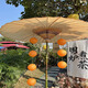 夢華錄中式油紙傘大傘仿古戶外防水遮陽復(fù)古太陽庭院傘傳統(tǒng)古風(fēng) 淺黃色 夢華錄同款【現(xiàn)貨秒發(fā)】 半穿常規(guī)款 傘面直徑200cm