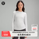 lululemon丨Hold Tight 女士緊身剪裁長(cháng)袖 T 恤 透氣 LW3HG0S 雜色超淺灰 M /8