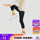 安踏兒童長(cháng)褲女小童2024冬季加絨保暖網(wǎng)球針織打底褲A62447707