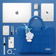 期尚筆記本電腦包女士小眾加厚手提包適用蘋(píng)果macbook聯(lián)想小新pro華為 彩藍【手提加厚 毛絨防撞】 15-16英寸