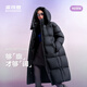 波司登（BOSIDENG）25新款羽絨服女長(cháng)款90絨泡芙高充絨遮肉顯瘦冬厚款外套B250243108 【趨勢推薦】幻夜黑-自然光8633 M 165/88A 體重約110-120斤