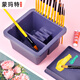 【全網(wǎng)低價(jià)】蒙瑪特 洗筆桶 洗筆器繪畫顏料畫筆洗筆器畫畫筆水桶洗筆筒 多功能塑料帶隔層可筆筒MAXX0019CN 速寫 馬克筆繪畫