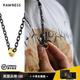 rawness復古太角十字鏈毛衣鏈男長(cháng)款鎖骨鏈嘻哈hiphop項鏈衛衣鏈 復古鏈金圈