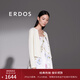 ERDOS 春夏圓領(lǐng)抽條長(cháng)袖彩虹扣精致修身顯瘦時(shí)尚女開(kāi)衫針織衫 白 XL 170/92A
