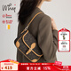 why時(shí)尚小方包百搭單肩包優(yōu)雅氣質(zhì)包包女包女士小包腋下包 深啡色