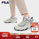 FILA斐樂(lè)男鞋運(yùn)動(dòng)鞋貓爪5代復(fù)古老爹鞋2024秋新款舒適輕便網(wǎng)面休閑鞋 銀綠色/高調(diào)灰-SH 42.5