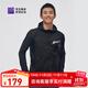 必邁2025新款男女跑步輕彈風(fēng)衣運動(dòng)外套透氣連帽輕量透濕競賽夾克上衣 騎士黑 男 L