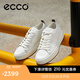 愛步（ECCO）休閑板鞋男 潮流厚底復(fù)古增高男鞋牛皮 街頭ACE856814 HL 白色85681450874 43 建議選購大一碼