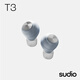SUDIO T3 真無(wú)線藍(lán)牙耳機(jī) 入耳式 藍(lán)牙5.4男女生高顏值禮物 兼容蘋果華為小米系統(tǒng) 粉藍(lán)色