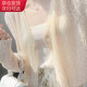 宙馨Fang曬衣女外穿夏季新款 開衫外搭短款配吊帶裙子的小外套披肩 杏色 XL 建議115-125斤
