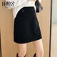 絲柏舍高腰半身裙2025秋裝新款女紐扣點(diǎn)綴通勤顯瘦短款裙子