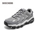 斯凱奇（Skechers）男子休閑戶(hù)外徒步舒適透氣輕質(zhì)吸震運動(dòng)鞋237542 男款-灰色/GRY 41
