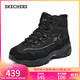 斯凱奇（Skechers）貝殼熊女鞋百搭高幫女靴厚底增高老爹鞋戶(hù)外休閑運動(dòng)鞋168026