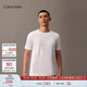 Calvin Klein運動(dòng)【吸濕速干】25夏季男士ck戶(hù)外跑步健身透濕短袖T恤GMS5K159 100-月光白 M