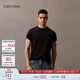 Calvin KleinJeans25夏季男士休閑簡(jiǎn)約刺繡ck純棉打底針織短袖T恤40HM265 UB1-太空黑 M