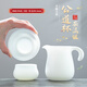 鈺銓龍門(mén) 羊脂玉瓷素燒公道杯茶漏組 德化白瓷手柄分茶器陶瓷精密過(guò)濾茶渣 （手柄）公道杯+精密過(guò)濾