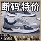 2025新款品牌斷碼男鞋運動(dòng)休閑百搭秋季透氣防滑軟底時(shí)尚跑步鞋 NK331灰色網(wǎng)面 41