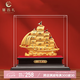 慧選禮（HUI XUAN LI）一帆風(fēng)順擺件絨沙金帆船高端大氣喬遷開業(yè)禮物辦公室客廳玄關(guān)裝飾