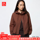 優(yōu)衣庫【加購】女裝休閑連帽短外套/時尚百搭479229 37 栗色 M /160/84A