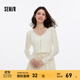 森馬（Semir）針織開(kāi)衫女短款蕾絲V領(lǐng)氣質(zhì)夏季2025新款溫柔蝴蝶結修身上衣 白色調00311 L