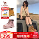 駱駝（CAMEL）【山丘】經典大黃靴反絨馬丁靴戶外工裝靴 L23W076065 土黃 37