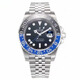勞力士王子全自動(dòng)機械表瑞士正品可樂(lè )圈潛水表格林尼治型士手表原裝進(jìn)口男表 五株鋼帶 藍黑圈 40mm
