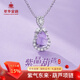 萃華葫蘆銀項鏈女2025新款紫水晶吊墜銀飾生日禮物送女友老婆輕奢小眾