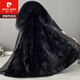 皮爾卡丹（pierre cardin）海寧派克服皮草大衣外套男款皮毛水貂絨獺兔毛內(nèi)膽中長款冬季 黑色內(nèi)膽-長款 XL 建議115-130斤