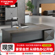 勇心（yongxin）老板桌辦公桌椅組合辦公家具領(lǐng)導(dǎo)桌單人板式大班臺(tái)主管經(jīng)理桌 1.6米老板桌+側(cè)柜