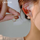 Lnieer貓眼石耳墜2025年新款潮925銀針耳釘女小眾設計感圓臉耳飾高級 貓眼石耳釘【925銀針】