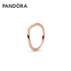 潘多拉（PANDORA）心愿閃耀戒指玫瑰金色 精致情侶對戒教師節禮物 戒指 54mm—14號圈口