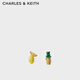 CHARLES&KEITH清新檸檬耳環(huán)女士CK5-42120283 Yellow黃色