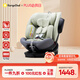 袋鼠爸爸（EURO KIDS）安全座椅嬰兒0-12歲360度旋轉兒童車(chē)載汽車(chē)用座椅 星途3綠色