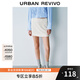 UR2025秋季新款女時(shí)髦魅力派對風(fēng)亮片短款高腰半裙UYU550005 本白 (偏短) XS