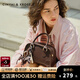 CinvaiKrose【趙昭儀同款】包包女包新款2025年手提包女復古保齡球包斜跨包 咖啡色