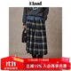ELAND衣戀半身裙女復古學(xué)院原創(chuàng  )經(jīng)典格紋長(cháng)款喇叭裙2025冬季新款 獵人綠(62)Hunter M 165