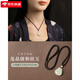 黛菲曼保真和田玉彌勒佛吊墜女玉佛頭玉墜項鏈小佛公玉石玉佩掛件 【小號款 棕繩】和田玉吊墜