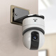 優(yōu)勤家用攝像頭置物架免打孔墻上壁掛式放置托架室內外監控器收納支架 攝像頭支架【可倒掛】+小米底盤(pán)